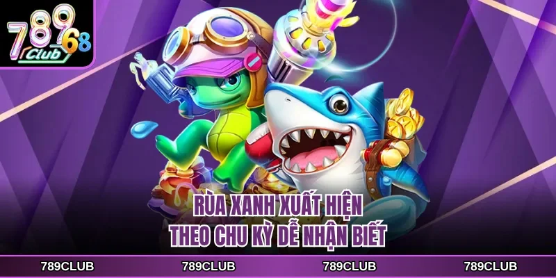 Rùa xanh xuất hiện theo chu kỳ dễ nhận biết